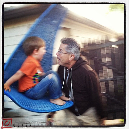 E and Ol Pop swinging